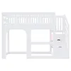 Kinderbed met verhoging, 90 x 200 cm, met opbergruimte in Productafbeelding-voorbeeld 12