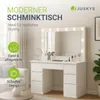 Juskys Schminktisch Lilia mit LED, 7 Schubladen & großem Produktbild-Vorschau 2