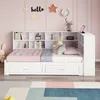 Massivholzsofa(Weiß)Mit Ausziehbarem Bett,Mit Produktbild-Vorschau 2