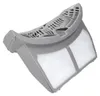 A gray lint filter for a dryer, shown from a diagonal angle against a white background. Produktbild-Vorschau