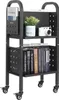 VEVOR Bücherwagen, 70 kg Tragkraft, Bibliothekswagen, 45 x Produktbild-Vorschau 1