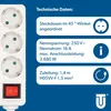 Unitec Steckdosenleiste 3-fach 1,4m mit Berührungsschutz, Produktbild-Vorschau 7