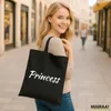 Huuraa Jutebeutel Princess Schriftzug 10 Liter Black Produktbild-Vorschau 2