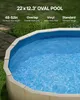 Liner ovale per piscine VEVOR, 610 x 375 x 147 cm, in Anteprima dell’immagine prodotto 2
