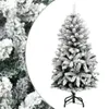 vidaXL Künstlicher Weihnachtsbaum Klappbar Beschneit 150 cm Produktbild-Vorschau 8