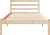 vidaXL Bettrahmen Braun 215,5 x 95,5 x 69,5 cm Massivholz Produktbild-Vorschau 5