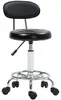 HOMCOM Rollhocker höhenverstellbar Drehhocker Drehbar Salon Produktbild-Vorschau 1