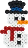 A snowman made of colorful beads. Podgląd zdjęcia produktu