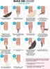 An instructional diagram showing the step-by-step process of applying build gel to nails. Náhľad obrázku produktu
