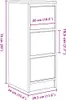 vidaXL Kredens biały 29,5x34x76 cm Materiał drewnopochodny Podgląd zdjęcia produktu 8