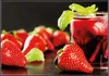 Wallario Wandbild Erdbeer-Mojito - Frische Erdbeeren, Produktbild-Vorschau 1