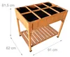 Jardinière surélevée Relaxdays, 8 compartiments, tablette, Voir les images du produit 4