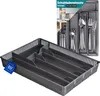 KONZEPT Besteckkasten für Schubladen 31x23x4,5cm Grau - Produktbild-Vorschau 1