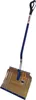 A snow shovel with a blue handle and a silver blade, isolated on a white background. Produktbild-Vorschau