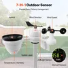 Profesionální meteorologická stanice WLAN 7 v 1 solárně Náhled obrázku produktu 2