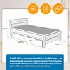 MEBLE WRÓBEL Kinderbett 90x180 cm mit 2 Schubladen und Produktbild-Vorschau 2