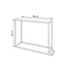 AX LIVING Flur Konsolentisch Lortie 80cm weiß mit Produktbild-Vorschau 3
