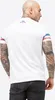 T-shirt męski regular fit CRUGMEER biały/czerwony/niebieski Podgląd zdjęcia produktu 5