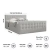 FEDVE Boxspringbett Schlafzimmerbett PUMIKAS , Doppelbett Produktbild-Vorschau 5