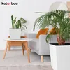KOTARBAU® Sada 2 kvetináčov 6,8 l Výška: 20 cm Biely Náhľad obrázku produktu 2
