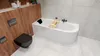 Wanna Akrylowa Zestaw 5w1 Asymetryczna 150x75 Lewa Biała + Podgląd zdjęcia produktu 5