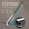 doporro Paroi de Douche à L'italienne Transparent 140cm Voir les images du produit 4