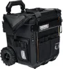 A black rolling tool case with orange accents and multiple pockets. Náhled obrázku produktu