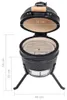 vidaXL 2-in-1 Kamado-Grill Smoker Keramik 56 cm Schwarz Produktbild-Vorschau 5