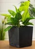 HowHomely Blumentopf Flore 19 cm Höhe, Pflanzkübel, Schwarz Produktbild-Vorschau 2
