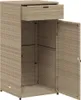 vidaXL Mobile da giardino Beige 55x55x111 cm Poly Rattan Anteprima dell’immagine prodotto 7