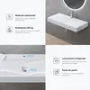 doporro Lavabo da Appoggio o Sospeso Rettangolare 120 cm in Anteprima dell’immagine prodotto 6