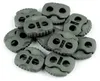 10 Kordelstopper mit zwei Löchern 20x20mm, Durchzug 5mm - Produktbild-Vorschau 1