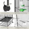 Cage à oiseaux 131 cm - gris anthracite Voir les images du produit 5