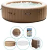 A collage of images showing an inflatable hot tub and its accessories. Náhľad obrázku produktu