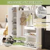 Garderoben-Set mit Spiegel, 3 Schuhkippern, 1 Schublade & Produktbild-Vorschau 8