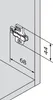 BLUM CLIP ONYX Kreuzmontageplatte, Zink, Systemschrauben Produktbild-Vorschau 3
