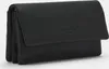 A black leather wallet is shown against a light gray background. Produktbild-Vorschau