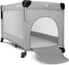 A grey travel cot with a zipped opening on the front. Anteprima dell’immagine prodotto