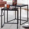Brüxxi Odkladací stolík Wire (SET 2 ks), 45 cm, čierna Náhľad obrázku produktu 2