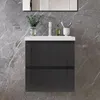 50 cm Badmöbel-Set Unterschrank mit Mineralguss waschtisch Produktbild-Vorschau 1