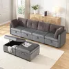 Merax Modulares U-Sofa mit Stauraum, 6-Sitzer Ecksofa Produktbild-Vorschau 3