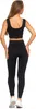 Damen Leggings Sportlich Hohe Taille Blickdicht Gerippt Produktbild-Vorschau 6