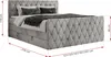 MKS MEBLE Boxspringbett 200 x 200 cm mit Bettkasten, Bett Produktbild-Vorschau 7
