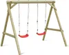 Mega Holz Basic Kinderschaukel aus Kiefer Holz Outdoor - Produktbild-Vorschau 2