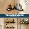 eluno Duschablage zum Kleben, Duschregal aus schwarzem Produktbild-Vorschau 2