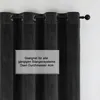Vorhang Ösen Schwarz Verdunkelung 140x145 cm Samt weich Produktbild-Vorschau 5