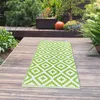 Tapis réversible pour l'intérieur et l'extérieur, vert et Voir les images du produit 2