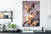 MuchoWow® Poster Löwin - Löwe - Junges 80x120 cm - Produktbild-Vorschau 4