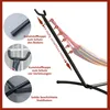 Outsunny Hängemattengestell Metall mit Haken 280x120x110 cm Produktbild-Vorschau 4
