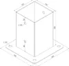 TRIBECCO® Manicotto da avvitare per pali quadrati in legno Anteprima dell’immagine prodotto 2